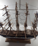 Vintage Estrellas Del Mar No. 212 German Clipper Deutschdlan Wood Tall Ship Model Large 33" Long