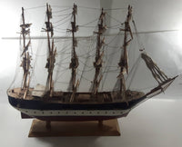 Vintage Estrellas Del Mar No. 212 German Clipper Deutschdlan Wood Tall Ship Model Large 33" Long