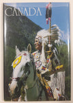 Canada Native Aboriginal Indian Chief on White Horse Fridge Magnet