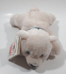 The Stuffed Animal House White Teddy Bear 7 1/2" Long Toy Stuffed Animal Plush New with Tags
