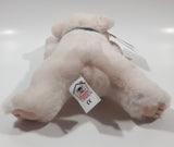 The Stuffed Animal House White Teddy Bear 7 1/2" Long Toy Stuffed Animal Plush New with Tags