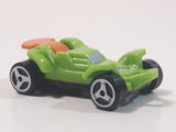 Kinder Surprise MPG #80 Green and Orange Plastic Snap Together Toy Race Car Vehicle
