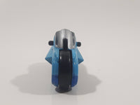 Kinder Surprise Justice League MPG DE115 Blue and Grey Plastic Snap Together Toy Motor Cycle Vehicle