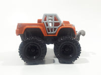 2011 McDonald's Tonka Garage Monster Truck Orange Plastic Die Cast Toy Car Vehicle with Winch