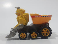 2001 Maisto Hasbro Tonka Lil Chuck & Friends Excavator Scoop Hands Dump Truck Yellow Die Cast Toy Car Vehicle