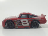 2007 Disney Pixar Cars NASCAR #8 Dale Earnhardt Red Die Cast Toy Race Car Vehicle