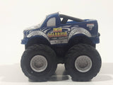 2003 Hot Wheels Monster Jam Minis Speed Demons Iron Warrior Monster Truck Dark Blue Pull Back Die Cast Toy Car Vehicle