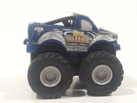 2003 Hot Wheels Monster Jam Minis Speed Demons Iron Warrior Monster Truck Dark Blue Pull Back Die Cast Toy Car Vehicle