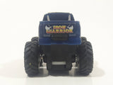 2003 Hot Wheels Monster Jam Minis Speed Demons Iron Warrior Monster Truck Dark Blue Pull Back Die Cast Toy Car Vehicle