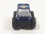 2003 Hot Wheels Monster Jam Minis Speed Demons Iron Warrior Monster Truck Dark Blue Pull Back Die Cast Toy Car Vehicle