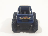 2003 Hot Wheels Monster Jam Minis Speed Demons Iron Warrior Monster Truck Dark Blue Pull Back Die Cast Toy Car Vehicle