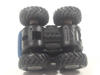 2003 Hot Wheels Monster Jam Minis Speed Demons Iron Warrior Monster Truck Dark Blue Pull Back Die Cast Toy Car Vehicle