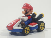 2019 Hot Wheels Mario Kart Standard Kart Mario White and Red Die Cast Toy Race Car Vehicle