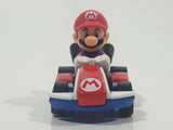 2019 Hot Wheels Mario Kart Standard Kart Mario White and Red Die Cast Toy Race Car Vehicle