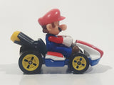 2019 Hot Wheels Mario Kart Standard Kart Mario White and Red Die Cast Toy Race Car Vehicle