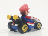 2019 Hot Wheels Mario Kart Standard Kart Mario White and Red Die Cast Toy Race Car Vehicle