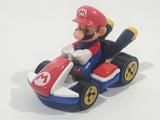 2019 Hot Wheels Mario Kart Standard Kart Mario White and Red Die Cast Toy Race Car Vehicle