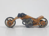 2003 Hot Wheels Blast Lane Motorcycle Gold Die Cast Toy Motorbike Vehicle