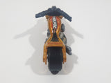 2003 Hot Wheels Blast Lane Motorcycle Gold Die Cast Toy Motorbike Vehicle