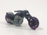 2001 Hot Wheels Blast Lane Motorcycle Black Die Cast Toy Motorbike Vehicle