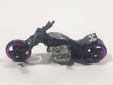 2001 Hot Wheels Blast Lane Motorcycle Black Die Cast Toy Motorbike Vehicle