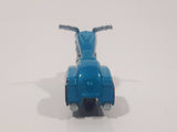 2012 Hot Wheels City Works Bad Bagger Motorcycle Dark Blue Metallic Teal Die Cast Toy Motorbike Vehicle