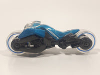 2013 Hot Wheels HW Imagination: Future Fleet Max Steel Motorcycle Blue and Grey Die Cast Toy Motorbike Vehicle