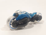 2013 Hot Wheels HW Imagination: Future Fleet Max Steel Motorcycle Blue and Grey Die Cast Toy Motorbike Vehicle