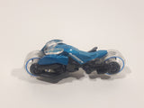 2013 Hot Wheels HW Imagination: Future Fleet Max Steel Motorcycle Blue and Grey Die Cast Toy Motorbike Vehicle