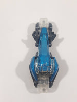 2013 Hot Wheels HW Imagination: Future Fleet Max Steel Motorcycle Blue and Grey Die Cast Toy Motorbike Vehicle