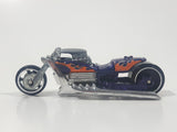 2008 Hot Wheels Rebel Rides Airy 8 Metalflake Purple Motorcycle Die Cast Toy Vehicle