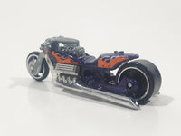 2008 Hot Wheels Rebel Rides Airy 8 Metalflake Purple Motorcycle Die Cast Toy Vehicle