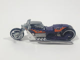 2008 Hot Wheels Rebel Rides Airy 8 Metalflake Purple Motorcycle Die Cast Toy Vehicle