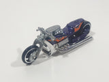 2008 Hot Wheels Rebel Rides Airy 8 Metalflake Purple Motorcycle Die Cast Toy Vehicle