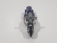 2008 Hot Wheels Rebel Rides Airy 8 Metalflake Purple Motorcycle Die Cast Toy Vehicle