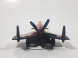 2007 Hot Wheels Aerial Attack Poison Arrow Red Flat Black Airplane Die Cast Toy Fighter Jet Plane Vehicle