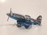 2006 Hot Wheels Classic Series 2 Mad Propz Chrome and Spectraflame Blue Die Cast Toy Airplane