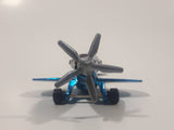 2006 Hot Wheels Classic Series 2 Mad Propz Chrome and Spectraflame Blue Die Cast Toy Airplane