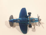 2006 Hot Wheels Classic Series 2 Mad Propz Chrome and Spectraflame Blue Die Cast Toy Airplane