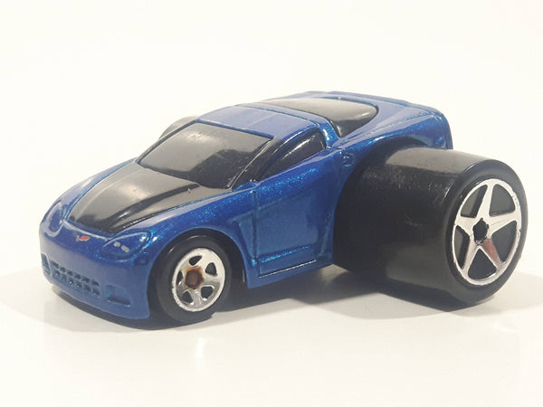 2004 Hot Wheels First Editions Fatbax 2005 Corvette Metalflake Blue Die Cast Toy Car Vehicle