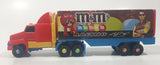 NASCAR #18 Kyle Busch M & M's Racing Semi Tractor Trailer Truck Plastic Die Cast Toy Car Vehicle with Opening Rear Door 6" Long