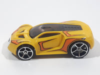 2009 Hot Wheels Track Stars Ultra Rage Yellow Plastic Body Die Cast Toy Car Vehicle