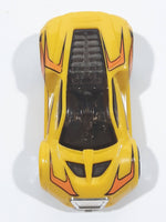 2009 Hot Wheels Track Stars Ultra Rage Yellow Plastic Body Die Cast Toy Car Vehicle