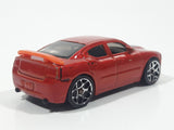 2007 Hot Wheels Dodge Charger SRT8 Metalflake Dark Orange Die Cast Toy Car Vehicle