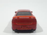 2007 Hot Wheels Dodge Charger SRT8 Metalflake Dark Orange Die Cast Toy Car Vehicle