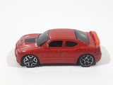 2007 Hot Wheels Dodge Charger SRT8 Metalflake Dark Orange Die Cast Toy Car Vehicle