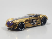 2009 Hot Wheels Track Stars Covelight Gold Chrome #09 Die Cast Toy Car Vehicle