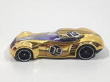 2009 Hot Wheels Track Stars Covelight Gold Chrome #09 Die Cast Toy Car Vehicle