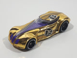 2009 Hot Wheels Track Stars Covelight Gold Chrome #09 Die Cast Toy Car Vehicle