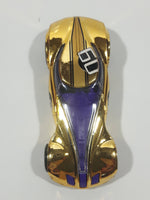 2009 Hot Wheels Track Stars Covelight Gold Chrome #09 Die Cast Toy Car Vehicle